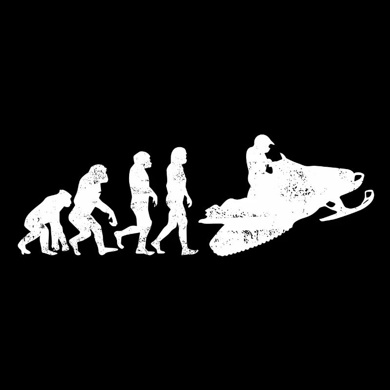 Snowmobile evolution gift snow sledge