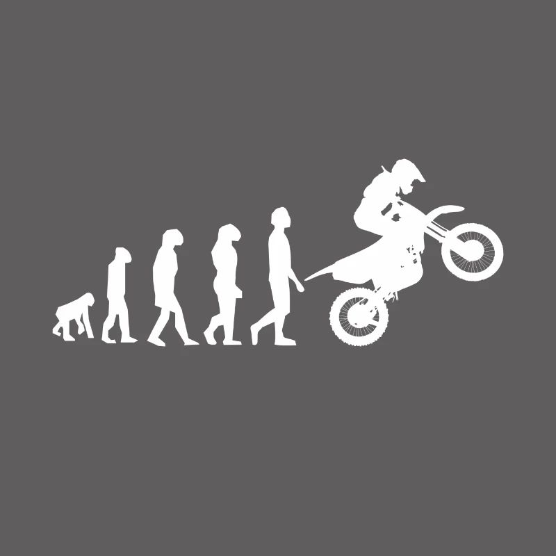 Evolution du singe au motocross