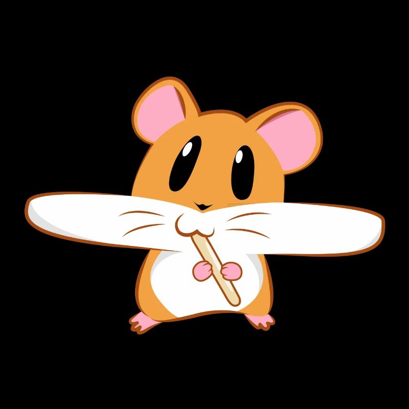 Hamster Eating Lollipop - Hamster eats lollipop