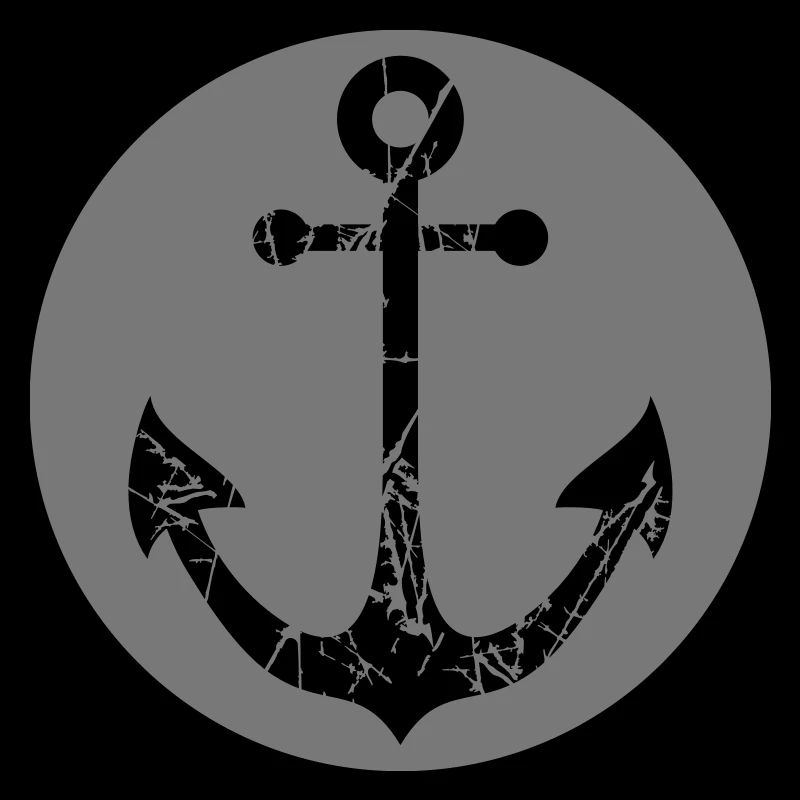 kreis rund risse kratzer anker boot schiff schwimm
