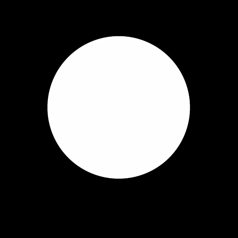 cercle de points blancs