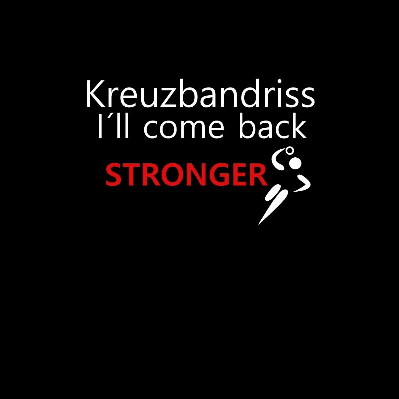 Kreuzband Come Back Stronger Geschenk Idee