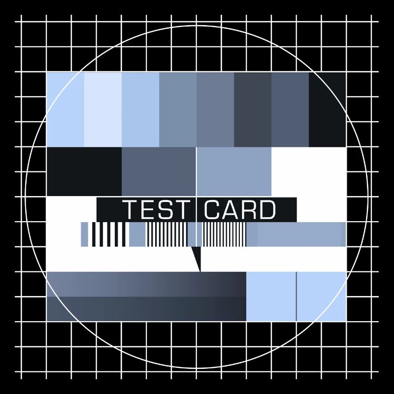 Test d'affichage de la fin de la transmission de l'écran de télévision