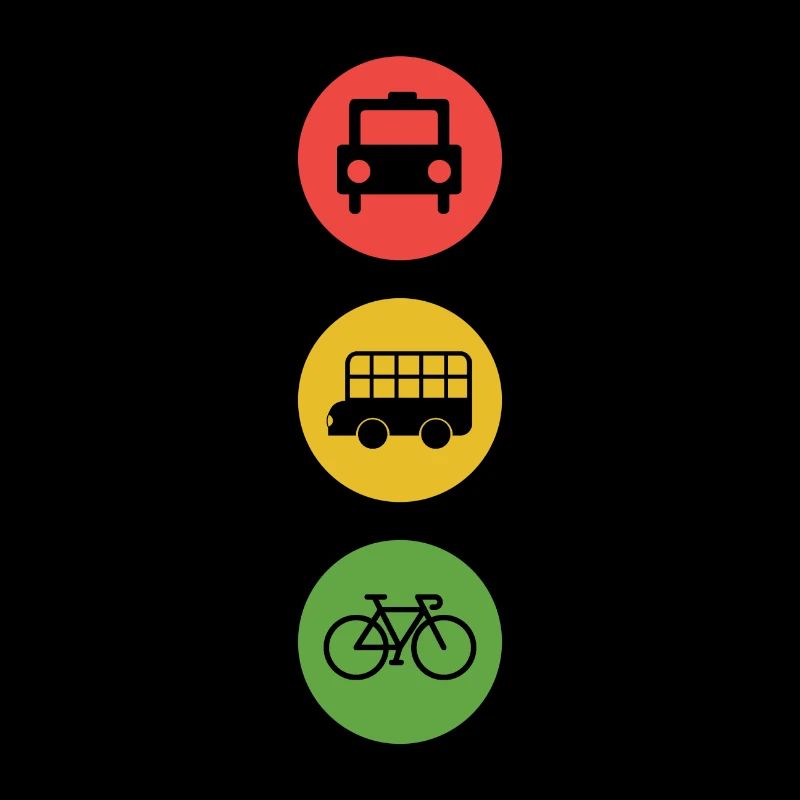 Bicycle Traffic Light Sustainable Environment Gift Idea Green
