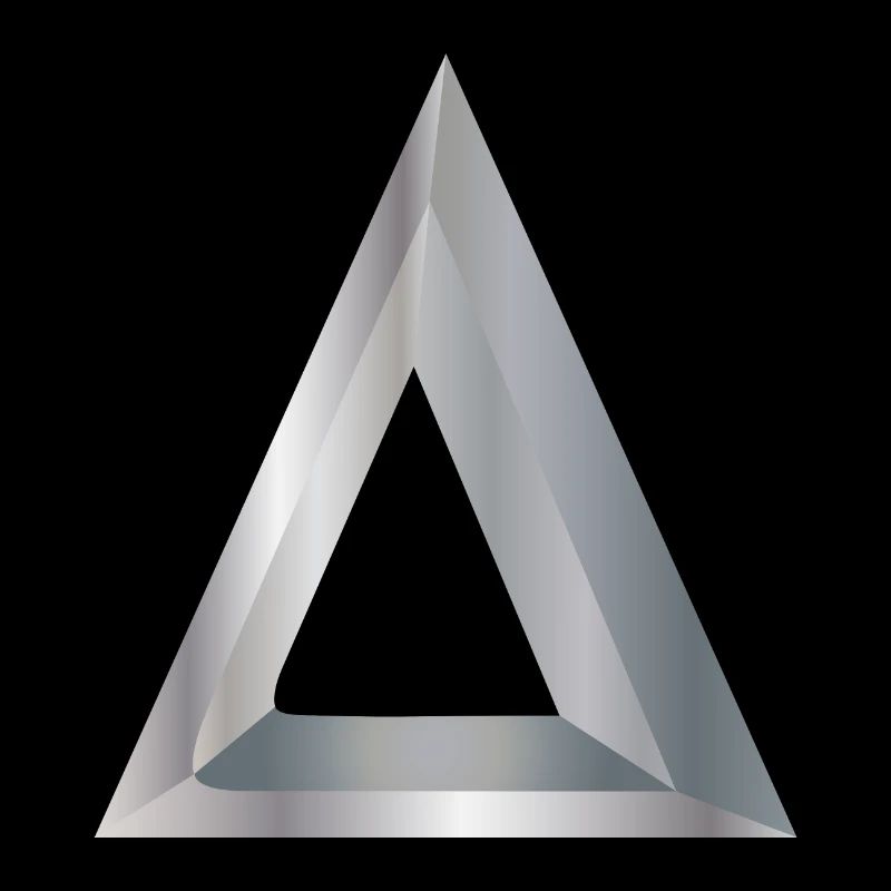 Math Symbols Delta Silver - Gift Idea