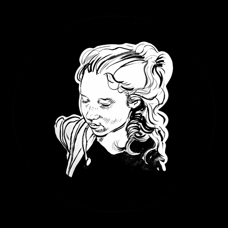 Mädchen in der Mitte