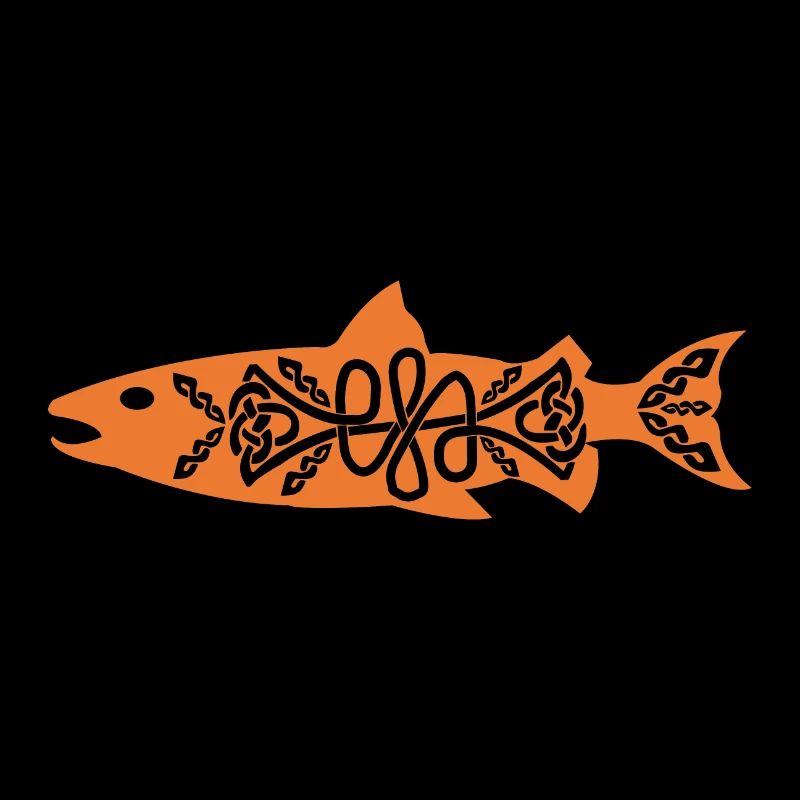 Celtic Symbol Salmon Salmon Fish Ocean GIft