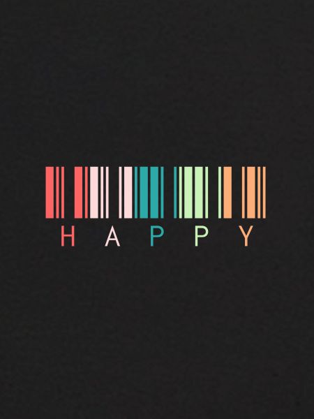Strichcode "Happy"