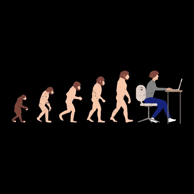 Evolution Entwickler Programmierer Lustiges Gift