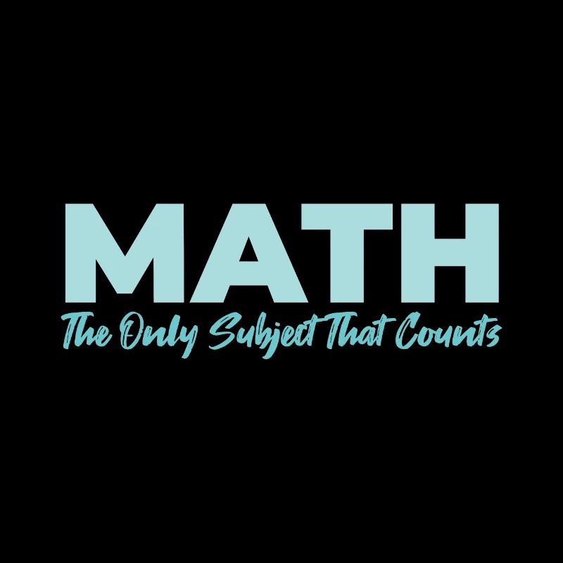 Math The Only Subject That Counts Geschenkidee