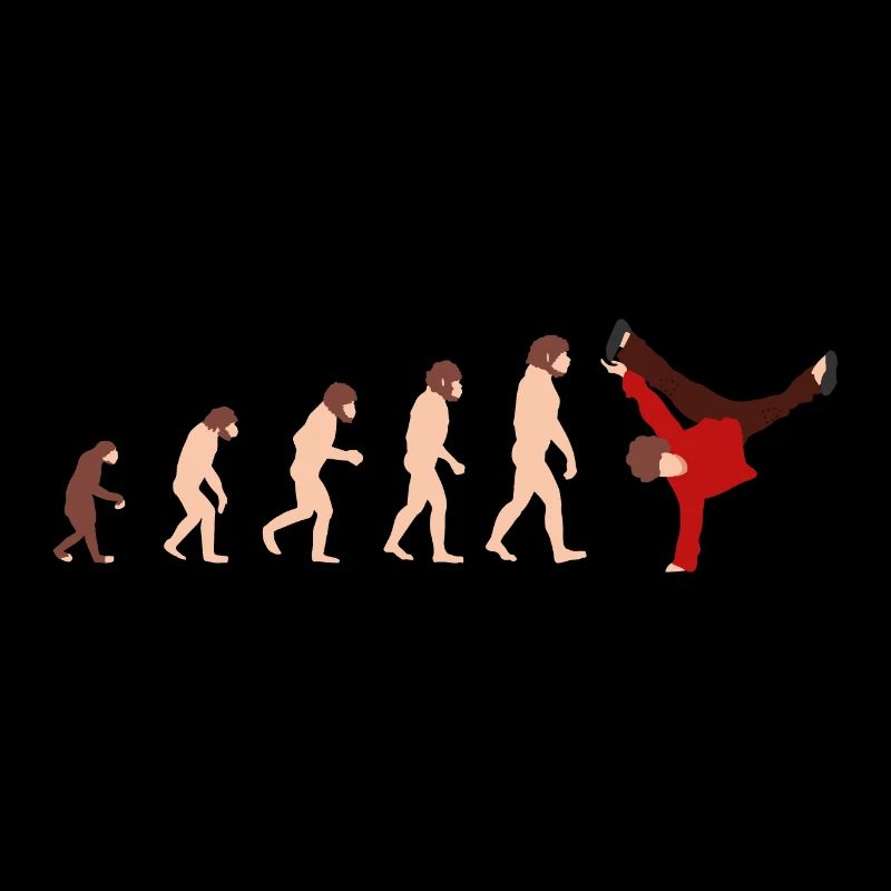 Evolution Breakdance Idée cadeau drôle