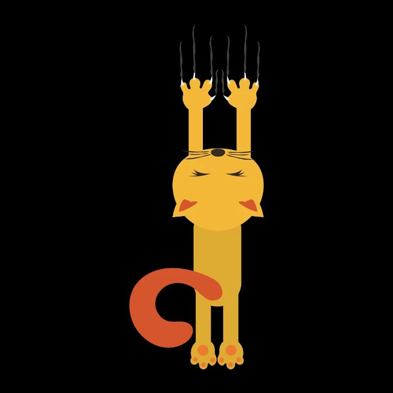 Scratching Kitty Funny Cat Gift Idea