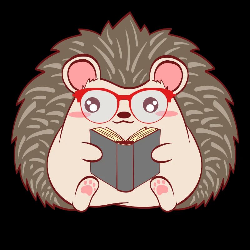 Igel "Reader" Weihnachten Design für Studenten