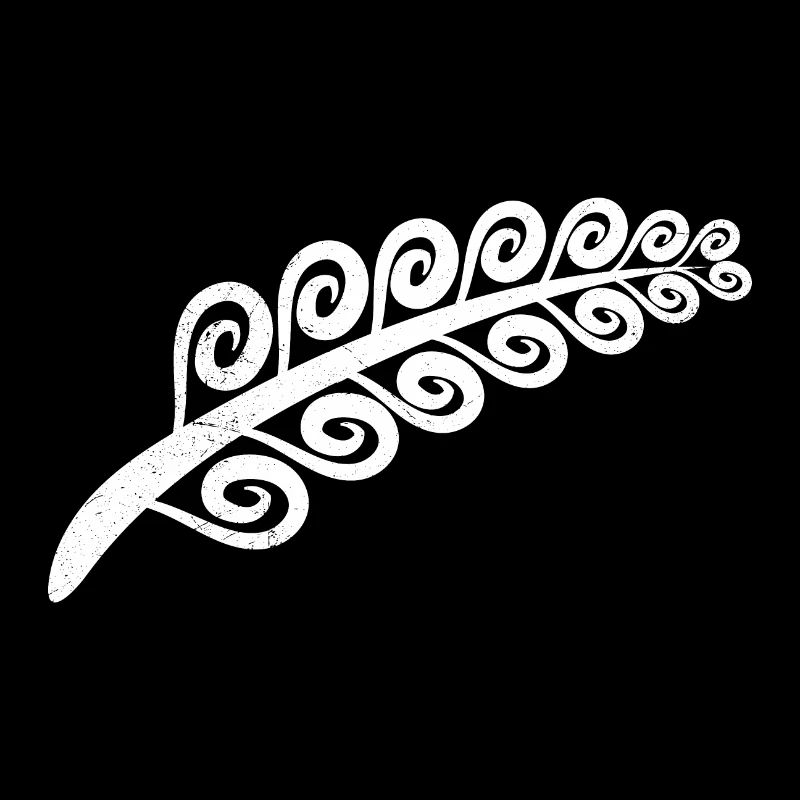 Neuseeland Silberfarn Polynesian Tribal Tattoo