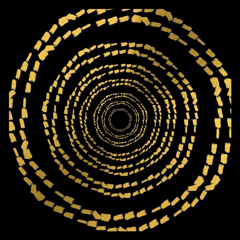 illusion d'optique en cercle d'ore