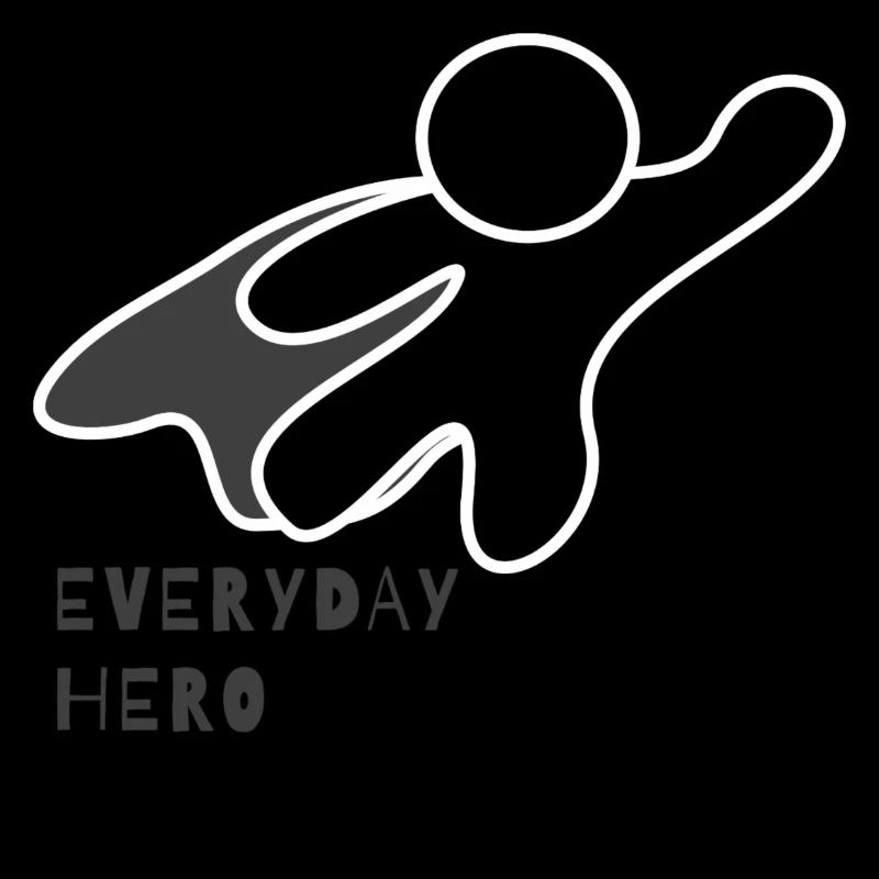 Wenn du auch ein Everyday Hero bist (schwarz/grau)