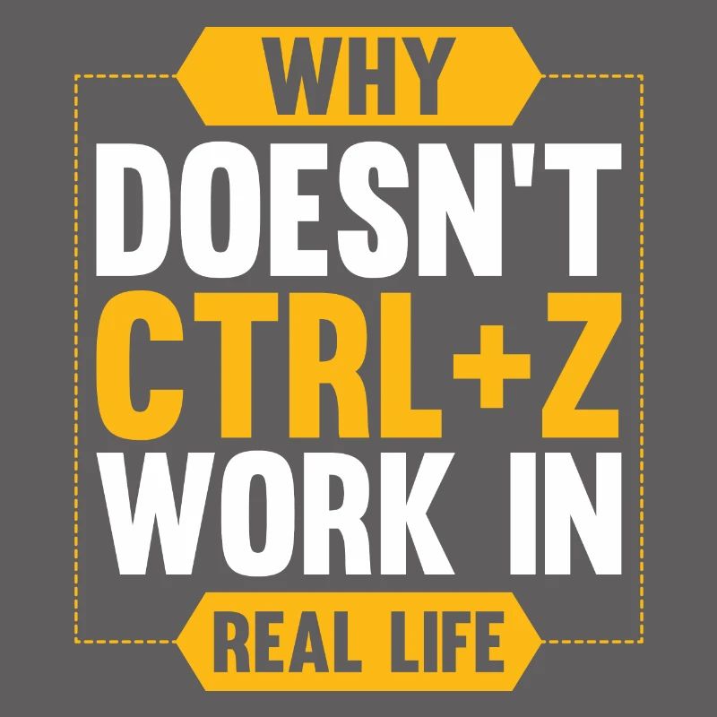 cadeau programmeur pc CTRL Z computer