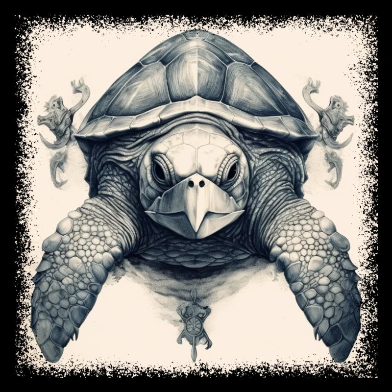 sea turtle diving wave birthday present idea