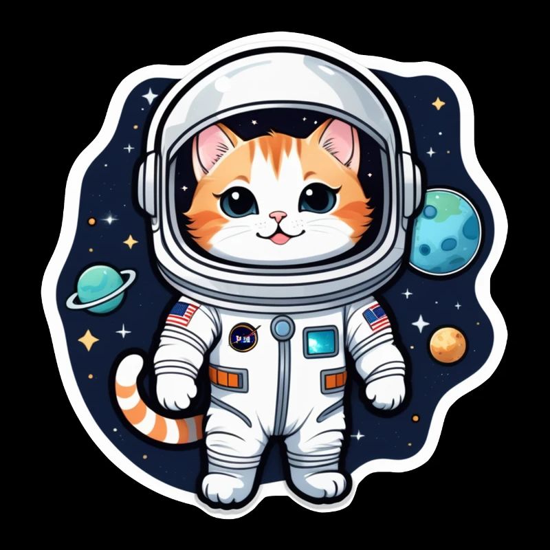 chat astronaute - espace