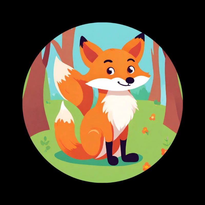 Fuchs im Herbstwald