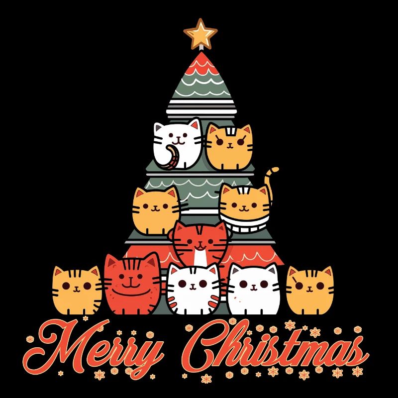 Katzen Weihnachtsbaum