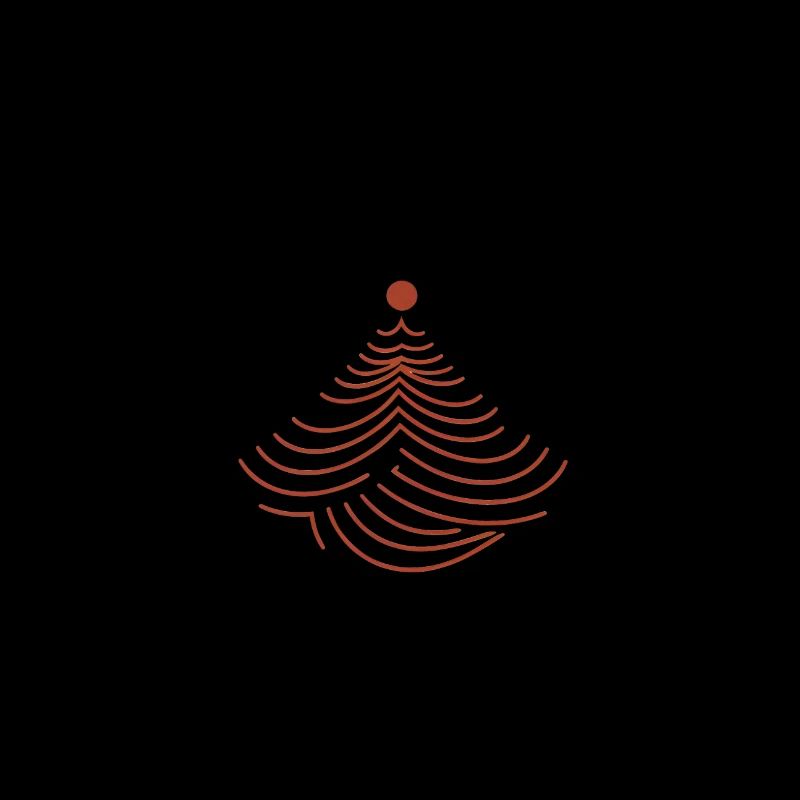 Red Dash Design Christmas Tree Fir Tree Logo