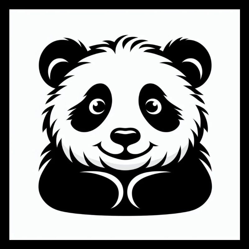 Ours panda joyeux