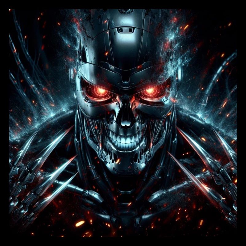 Cyborg Hyperrealismus mit Krallen