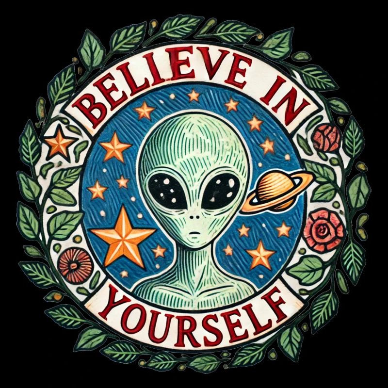 Glaube an dich Alien