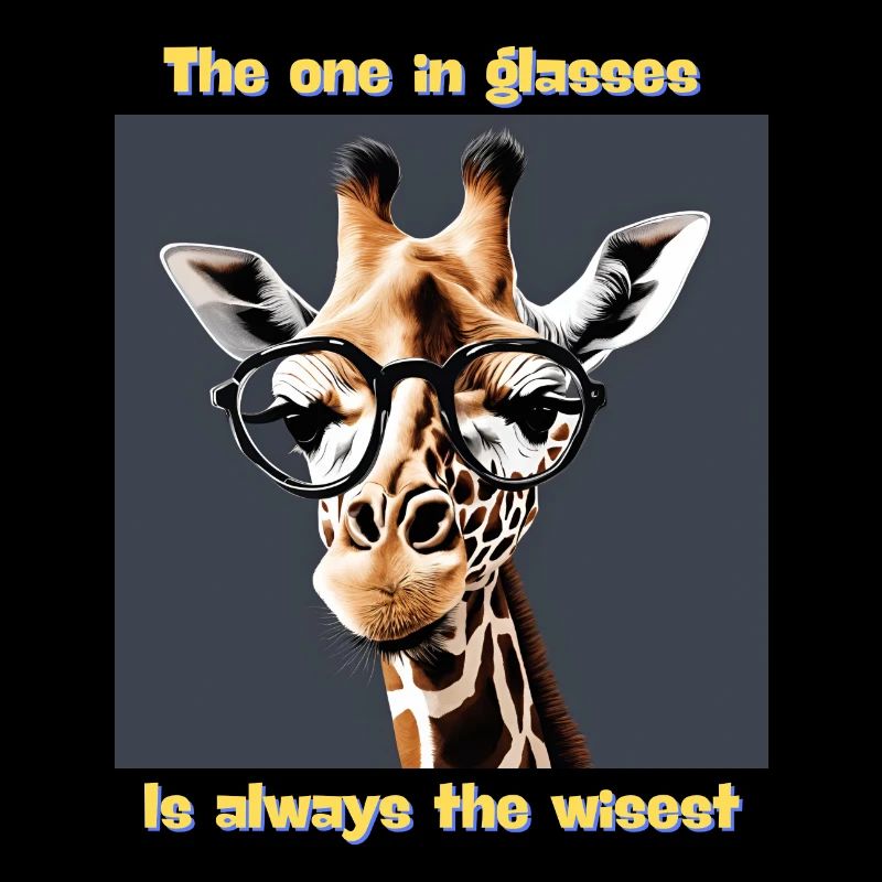 Wise Giraffe with Smart Glasses
