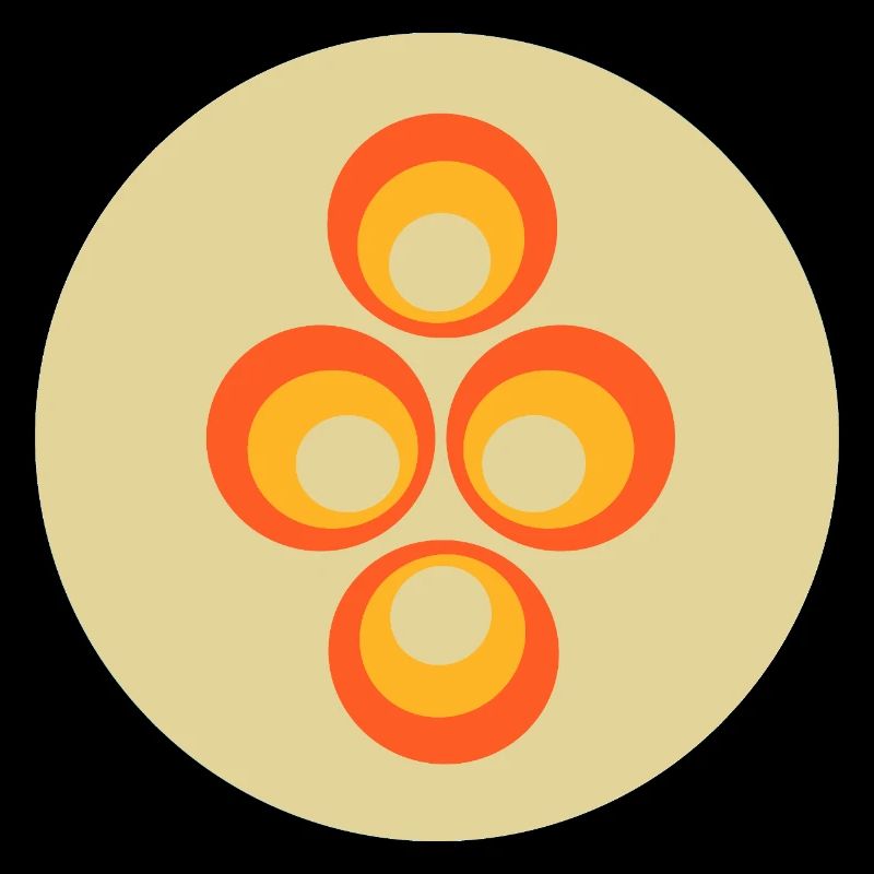 70s Pattern Retro Hippie Flowers Power