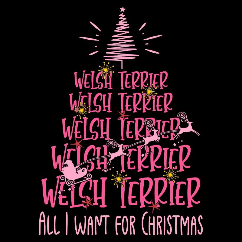 Welsh Terrier Hund Weihnachten Hunderasse