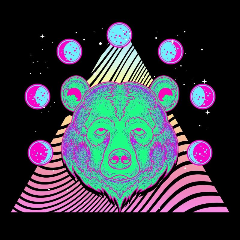 Vaporwave Bear