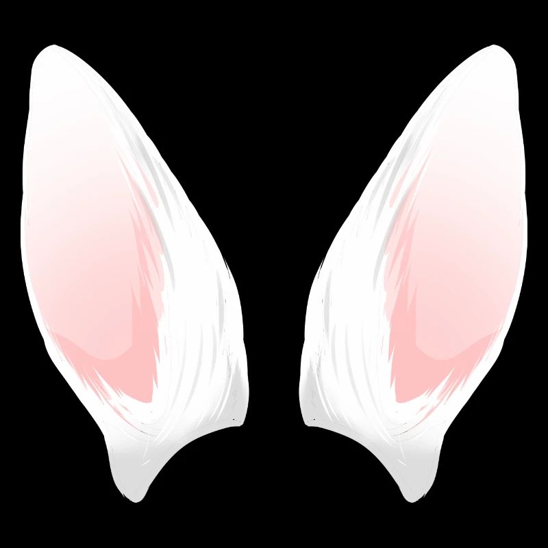 Cuillère à oreilles de lapin blanc