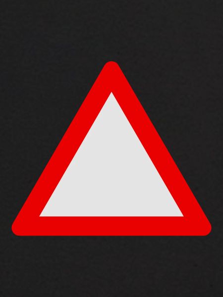 Blank Warning Triangle