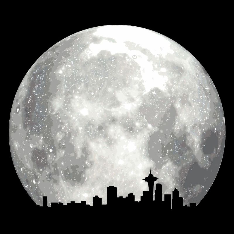 full moon skyline