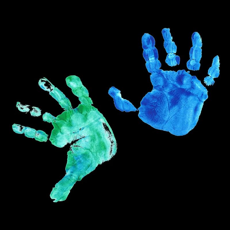 Empreinte de main - de kindermalerei