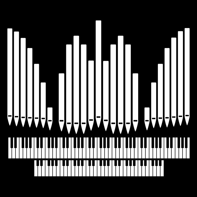 Orgue avec conception de clavier