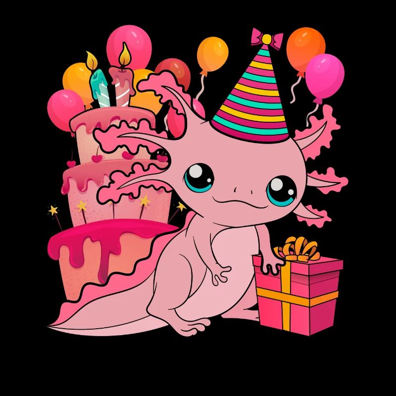 Geburtstag Party Geschenk Tier Axolotl