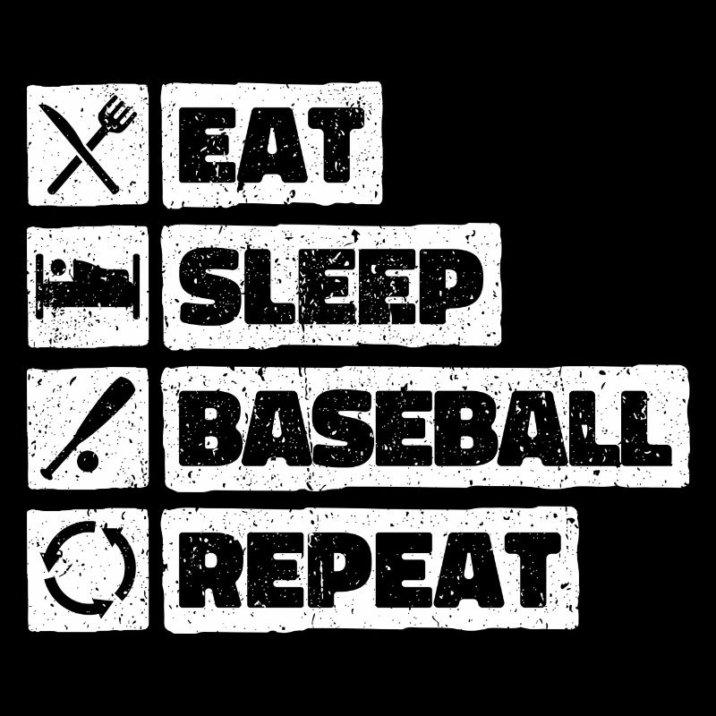Manger dormir Baseball Répéter