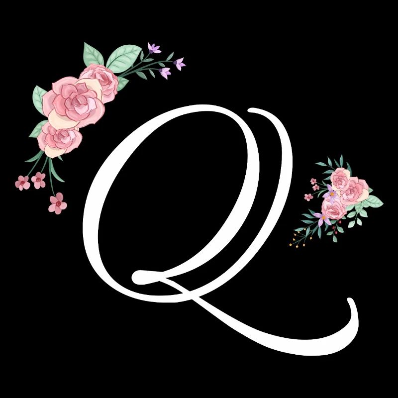 Buchstabe q Blumen