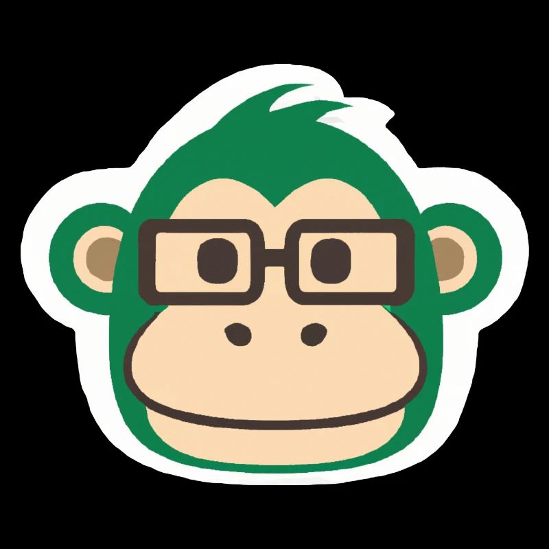 Affe Stickerart