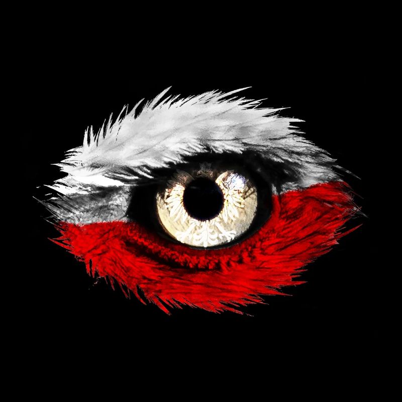 Polnischer Adler mit Polen Flagge Geschenk