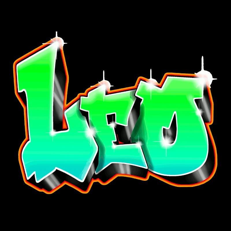Leo Graffiti Green