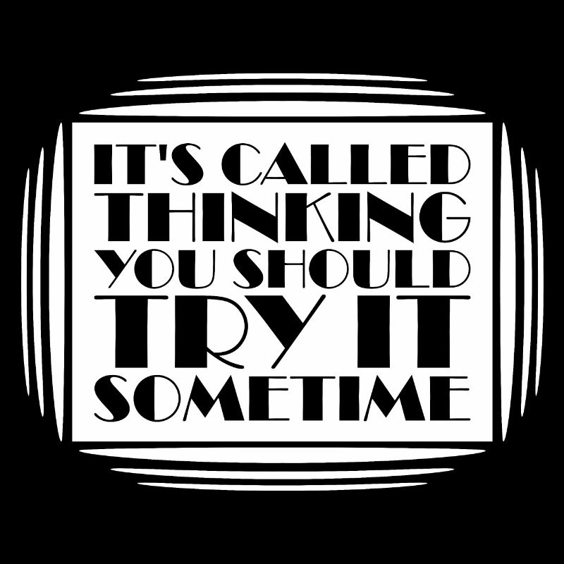 It's Called Thinking You Should Try It Sometime