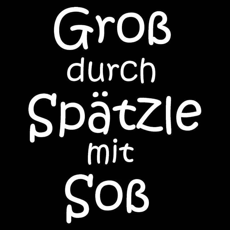 Groß durch Spätzle mit Soß