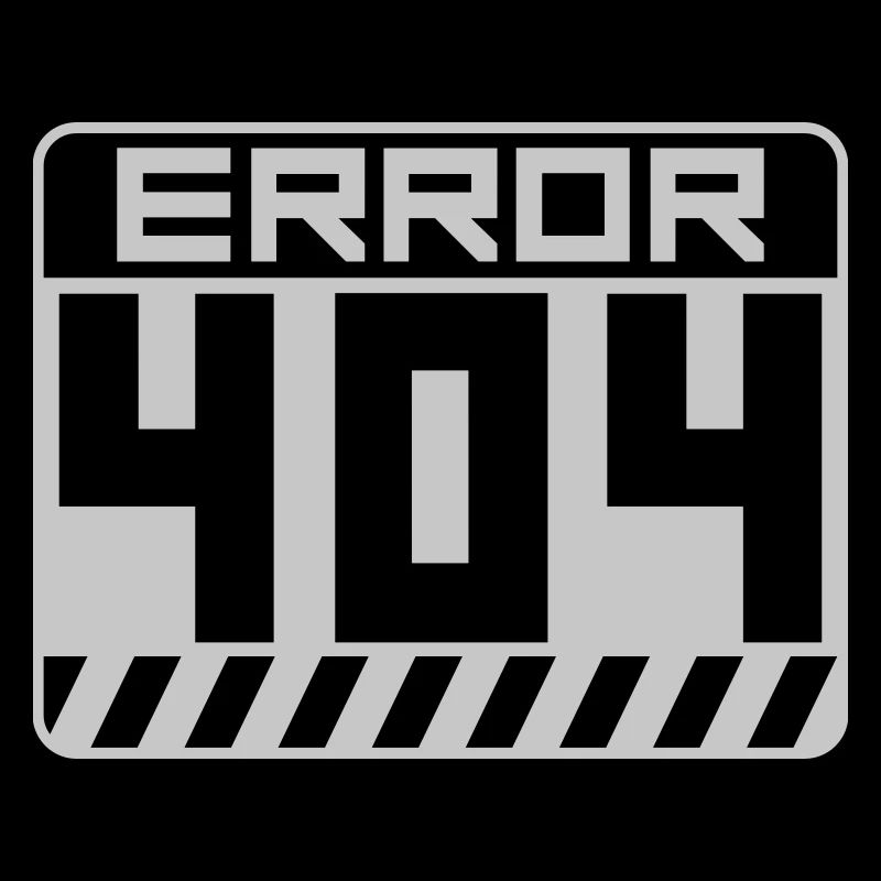 Warnung Schild Error 404