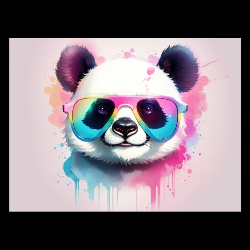 bear with colored glasses