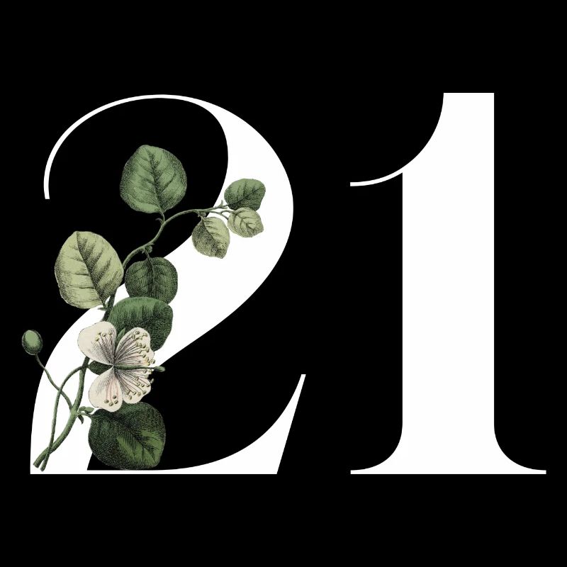 Nummer 21 Blumengrün -21. Blumengeburtstag