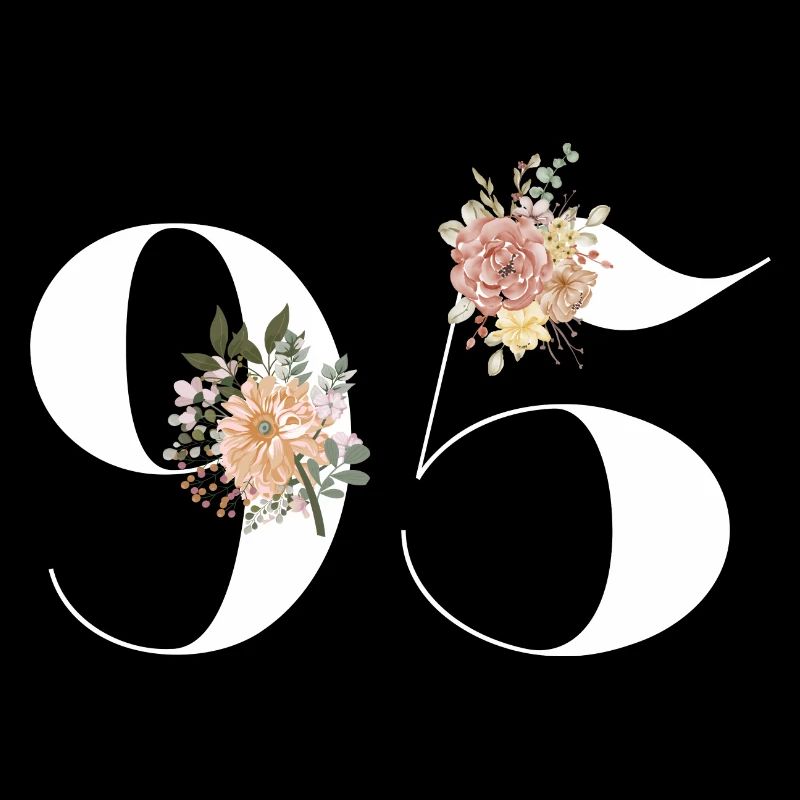 95e anniversaire fleuris (Cadeau de 95 ans)
